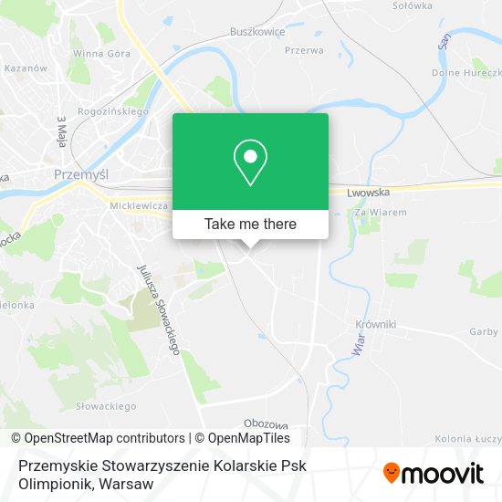 Карта Przemyskie Stowarzyszenie Kolarskie Psk Olimpionik