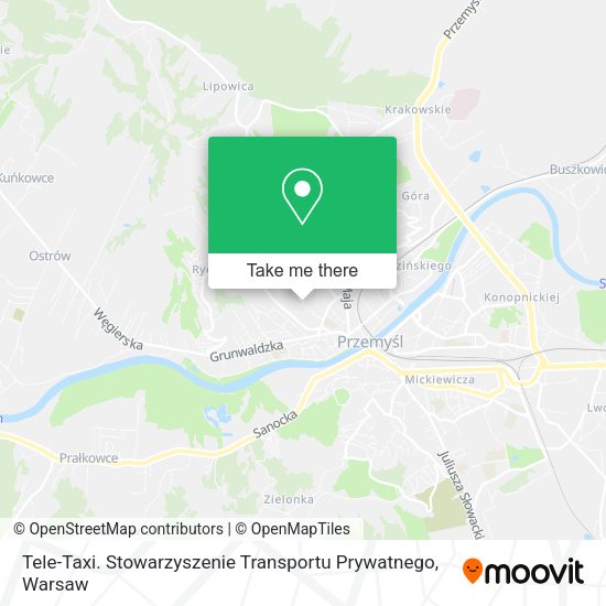 Tele-Taxi. Stowarzyszenie Transportu Prywatnego map