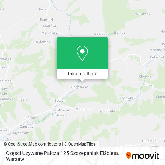 Części Używane Palcza 125 Szczepaniak Elżbieta map