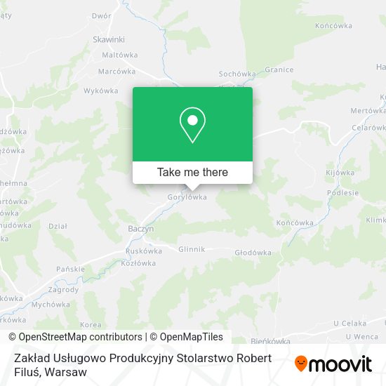 Zakład Usługowo Produkcyjny Stolarstwo Robert Filuś map