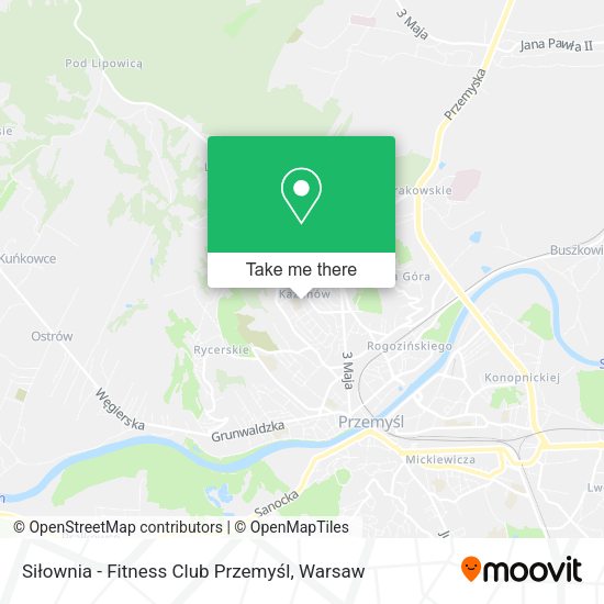 Siłownia - Fitness Club Przemyśl map