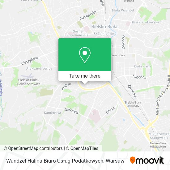 Wandzel Halina Biuro Usług Podatkowych map