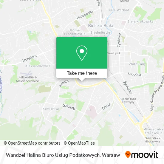 Карта Wandzel Halina Biuro Usług Podatkowych