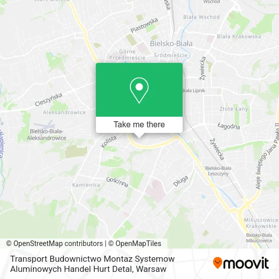 Карта Transport Budownictwo Montaz Systemow Aluminowych Handel Hurt Detal