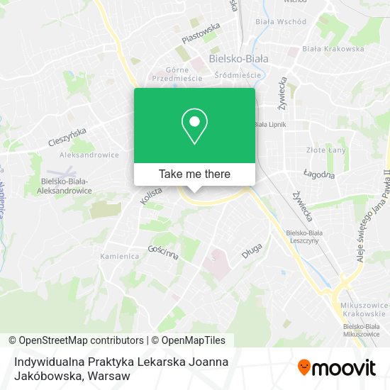 Indywidualna Praktyka Lekarska Joanna Jakóbowska map