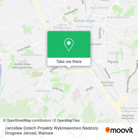 Jarosław Dziech Projekty Wykonawstwo Nadzory Drogowe Jaroad map