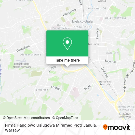 Карта Firma Handlowo Usługowa Miramed Piotr Januła