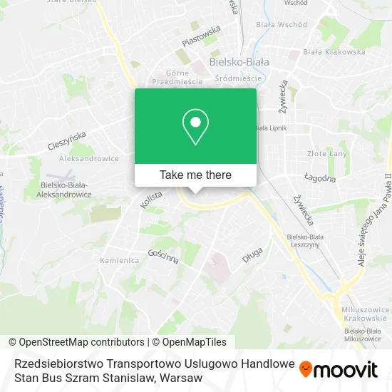 Карта Rzedsiebiorstwo Transportowo Uslugowo Handlowe Stan Bus Szram Stanislaw