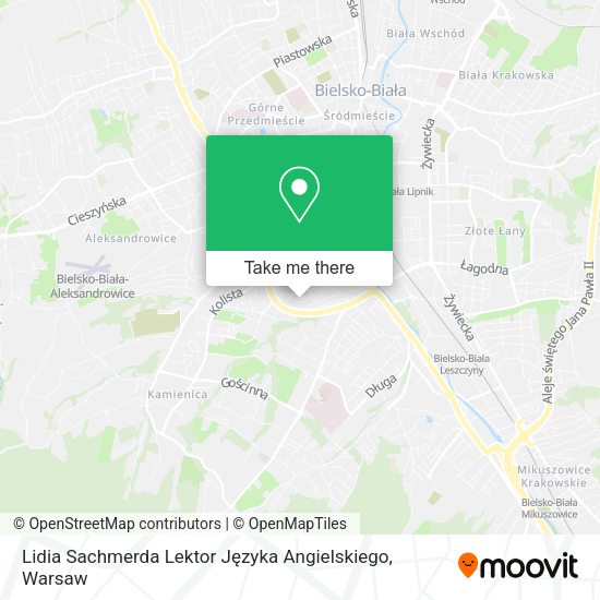 Lidia Sachmerda Lektor Języka Angielskiego map