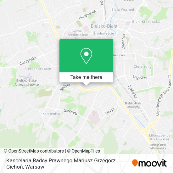 Kancelaria Radcy Prawnego Mariusz Grzegorz Cichoń map