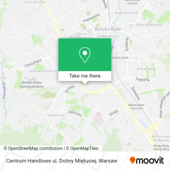 Centrum Handlowe ul. Doliny Miętusiej map