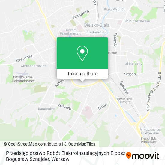 Przedsiębiorstwo Robót Elektroinstalacyjnych Elbosz Bogusław Sznajder map