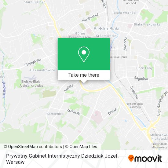 Prywatny Gabinet Internistyczny Dziedziak Józef map