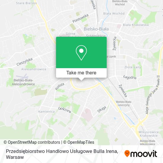 Przedsiębiorstwo Handlowo Usługowe Bulla Irena map