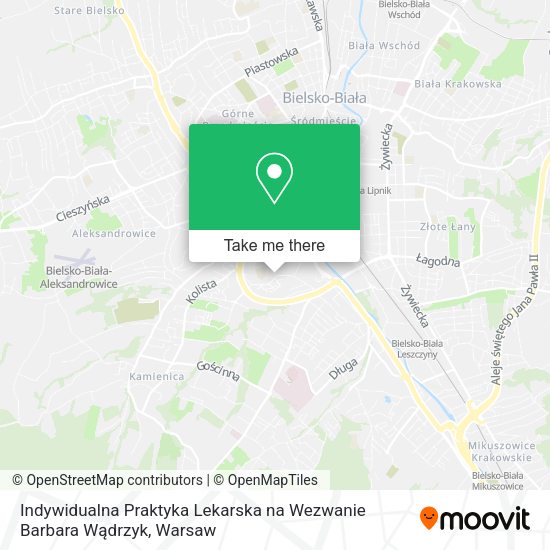 Indywidualna Praktyka Lekarska na Wezwanie Barbara Wądrzyk map