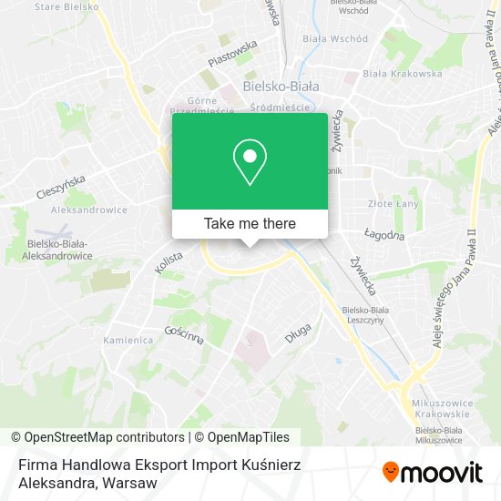 Firma Handlowa Eksport Import Kuśnierz Aleksandra map