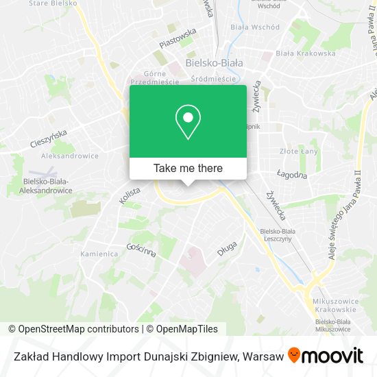 Zakład Handlowy Import Dunajski Zbigniew map