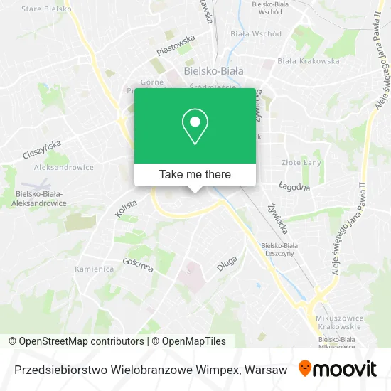 Карта Przedsiebiorstwo Wielobranzowe Wimpex