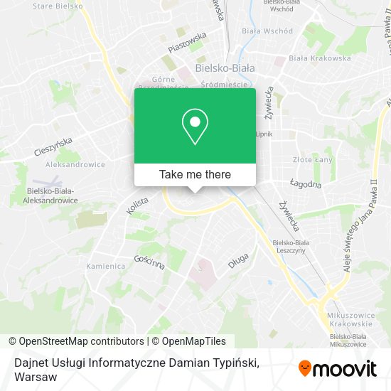 Dajnet Usługi Informatyczne Damian Typiński map