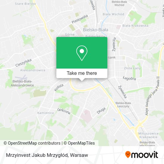 Mrzyinvest Jakub Mrzygłód map