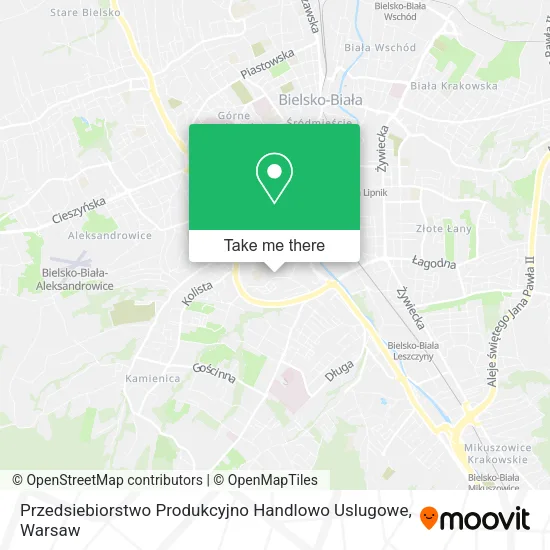 Карта Przedsiebiorstwo Produkcyjno Handlowo Uslugowe