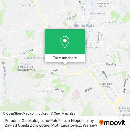 Poradnia Ginekologiczno-Położnicza Niepubliczny Zakład Opieki Zdrowotnej Piotr Lasatowicz map