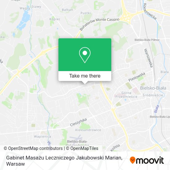 Gabinet Masażu Leczniczego Jakubowski Marian map