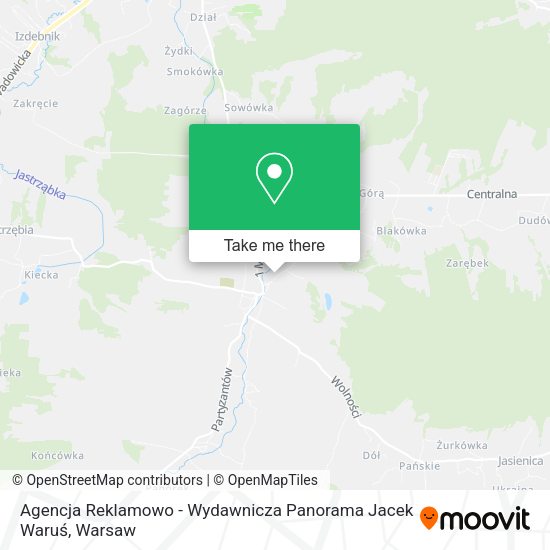 Agencja Reklamowo - Wydawnicza Panorama Jacek Waruś map