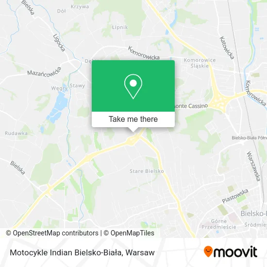 Карта Motocykle Indian Bielsko-Biała