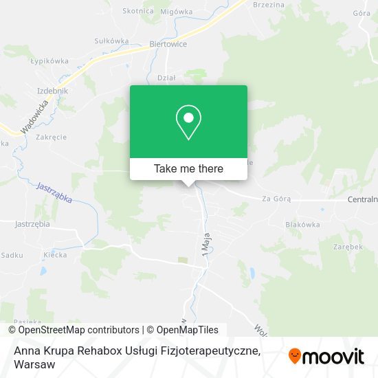 Anna Krupa Rehabox Usługi Fizjoterapeutyczne map