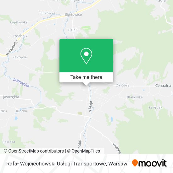 Rafał Wojciechowski Usługi Transportowe map