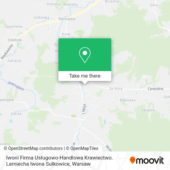 Карта Iwoni Firma Usługowo-Handlowa Krawiectwo. Lemiecha Iwona Sułkowice
