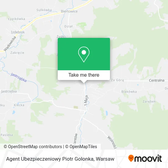 Карта Agent Ubezpieczeniowy Piotr Golonka