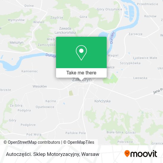 Autoczęści. Sklep Motoryzacyjny map