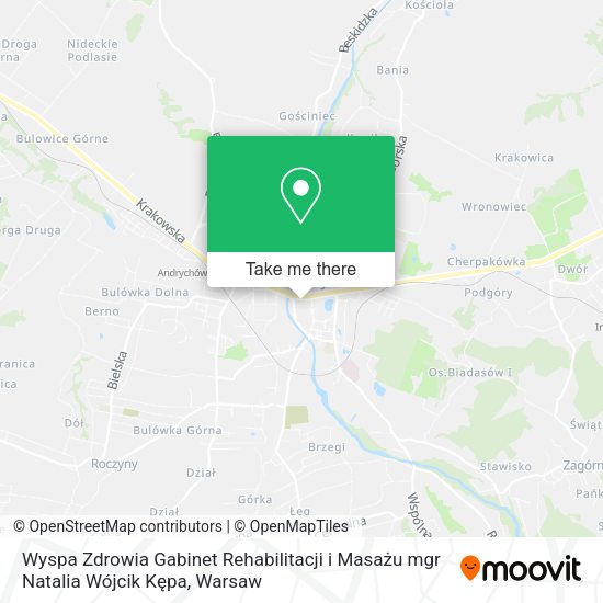 Wyspa Zdrowia Gabinet Rehabilitacji i Masażu mgr Natalia Wójcik Kępa map