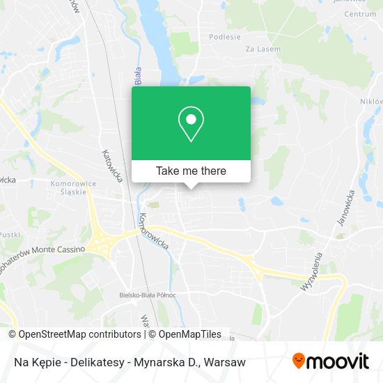 Na Kępie - Delikatesy - Mynarska D. map