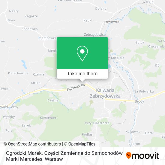 Ogrodzki Marek. Części Zamienne do Samochodów Marki Mercedes map