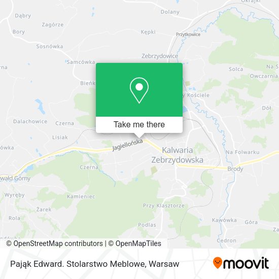 Pająk Edward. Stolarstwo Meblowe map