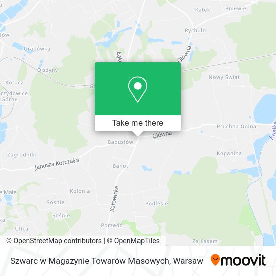 Szwarc w Magazynie Towarów Masowych map