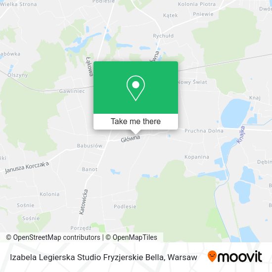 Izabela Legierska Studio Fryzjerskie Bella map