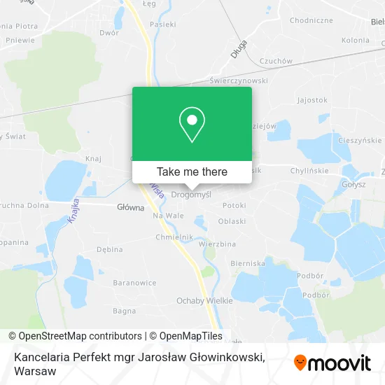 Kancelaria Perfekt mgr Jarosław Głowinkowski map