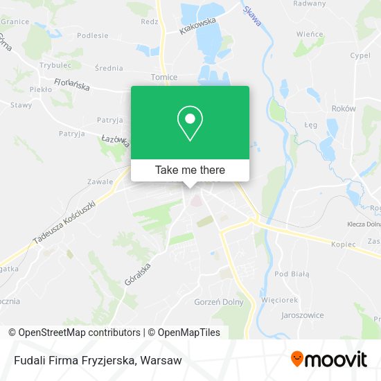 Fudali Firma Fryzjerska map