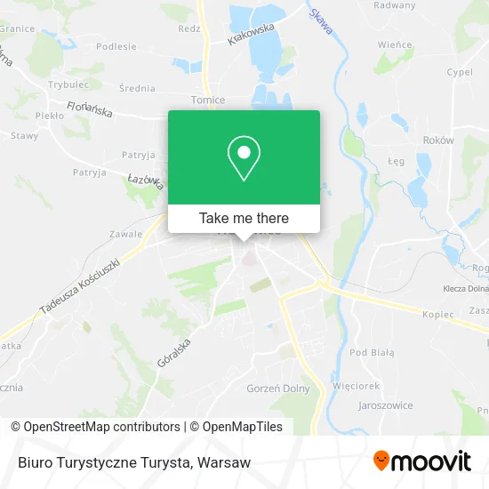 Карта Biuro Turystyczne Turysta