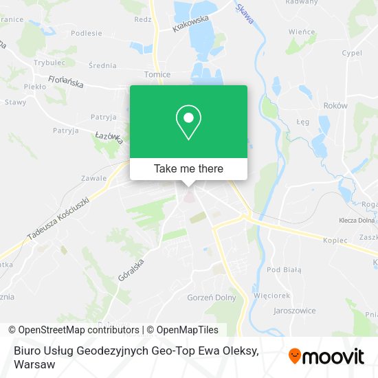 Biuro Usług Geodezyjnych Geo-Top Ewa Oleksy map