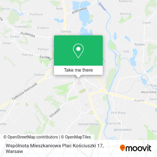 Карта Wspólnota Mieszkaniowa Plac Kościuszki 17