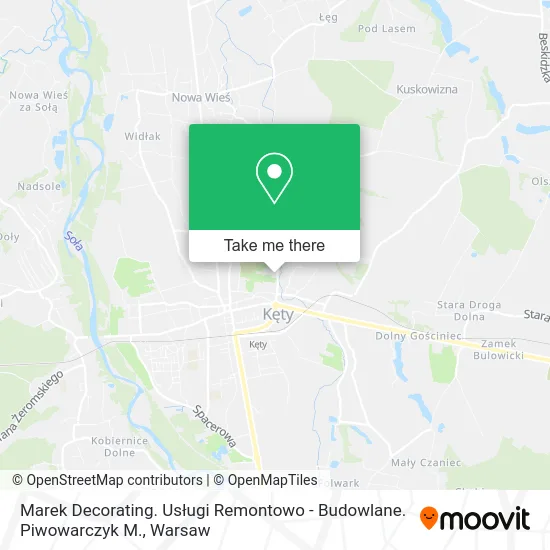 Карта Marek Decorating. Usługi Remontowo - Budowlane. Piwowarczyk M.