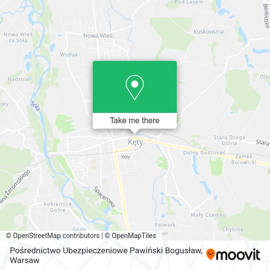 Pośrednictwo Ubezpieczeniowe Pawiński Bogusław map