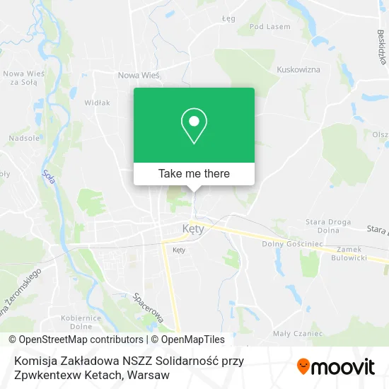 Карта Komisja Zakładowa NSZZ Solidarność przy Zpwkentexw Ketach