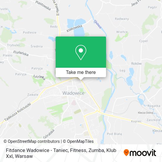 Fitdance Wadowice - Taniec, Fitness, Zumba, Klub Xxl map