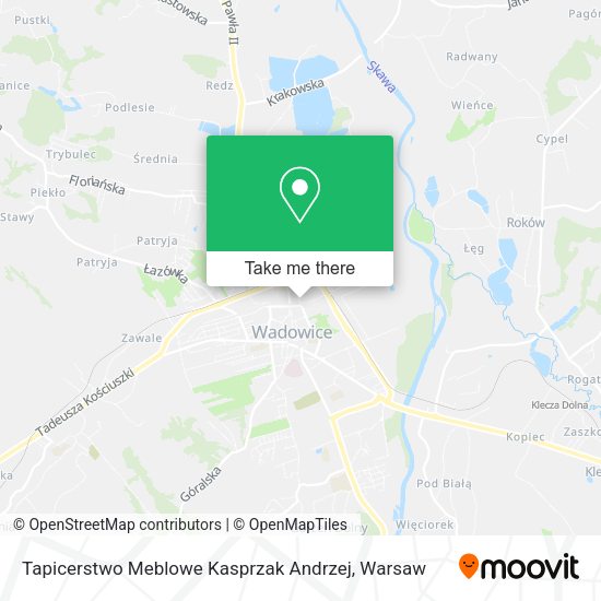 Tapicerstwo Meblowe Kasprzak Andrzej map